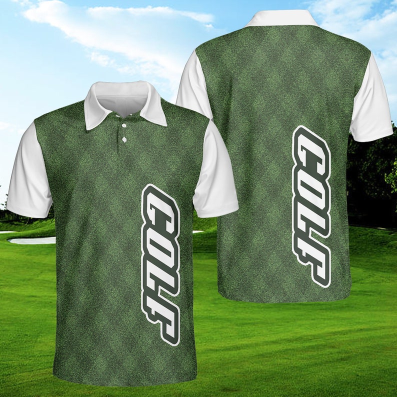 Green Cool Golf Course - Gift For Golf Lovers - Men Polo