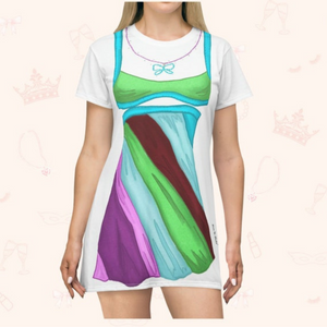 Colorful Rom Com Cosplay Costume - Tshirt Dress