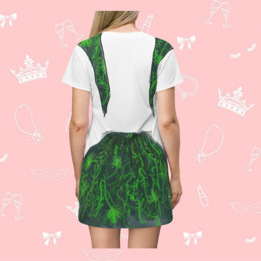 Famous Green Cosplay Costume - Tshirt Dress