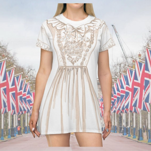 Princess Diana Wedding Cosplay Costume - Tshirt Dress