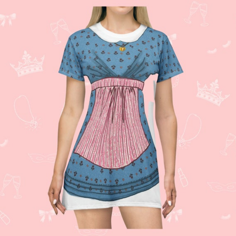 Blue Pioneer Girl Cosplay Costume - Tshirt Dress