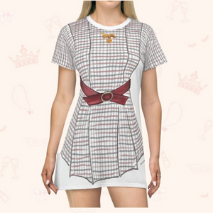 Striped Lines Doll Outfit Cosplay Costume - Tshirt Dress