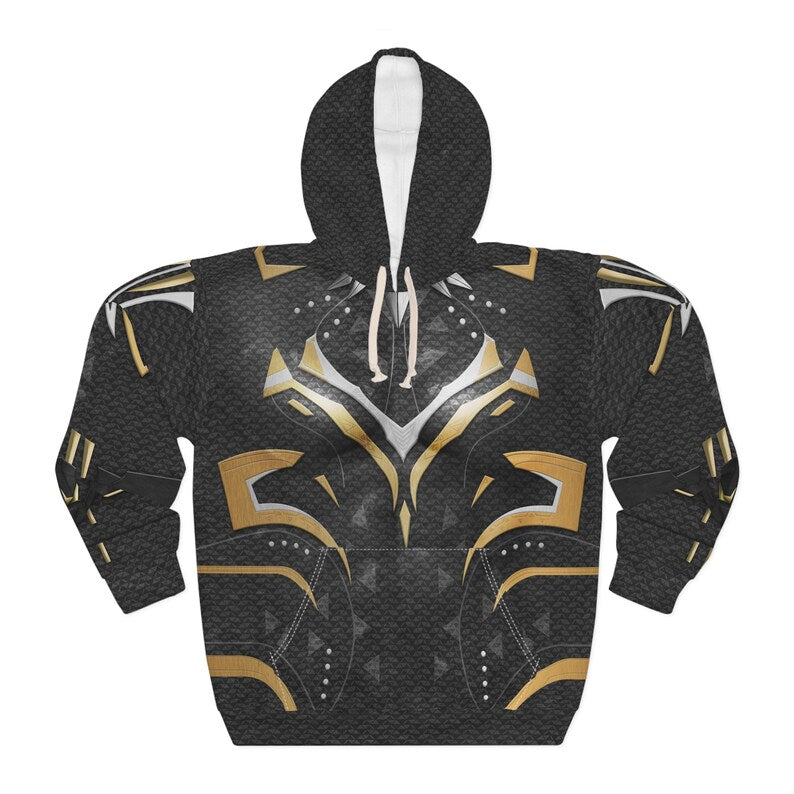 Black Panther Shuri Black And Gold Suit - Costume Cosplay Hoodie