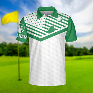 King Of The Green Playing Golf - Gift For Golf Lovers - Men Polo