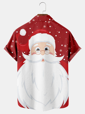 Merry Christmas Santa Claus With His Glasses - Hawaiian Shirt