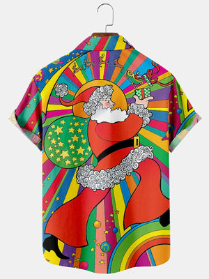 Christmas Hippie Magical Santa  - Hawaiian Shirt