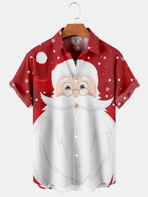 Merry Christmas Santa Claus With His Glasses - Hawaiian Shirt