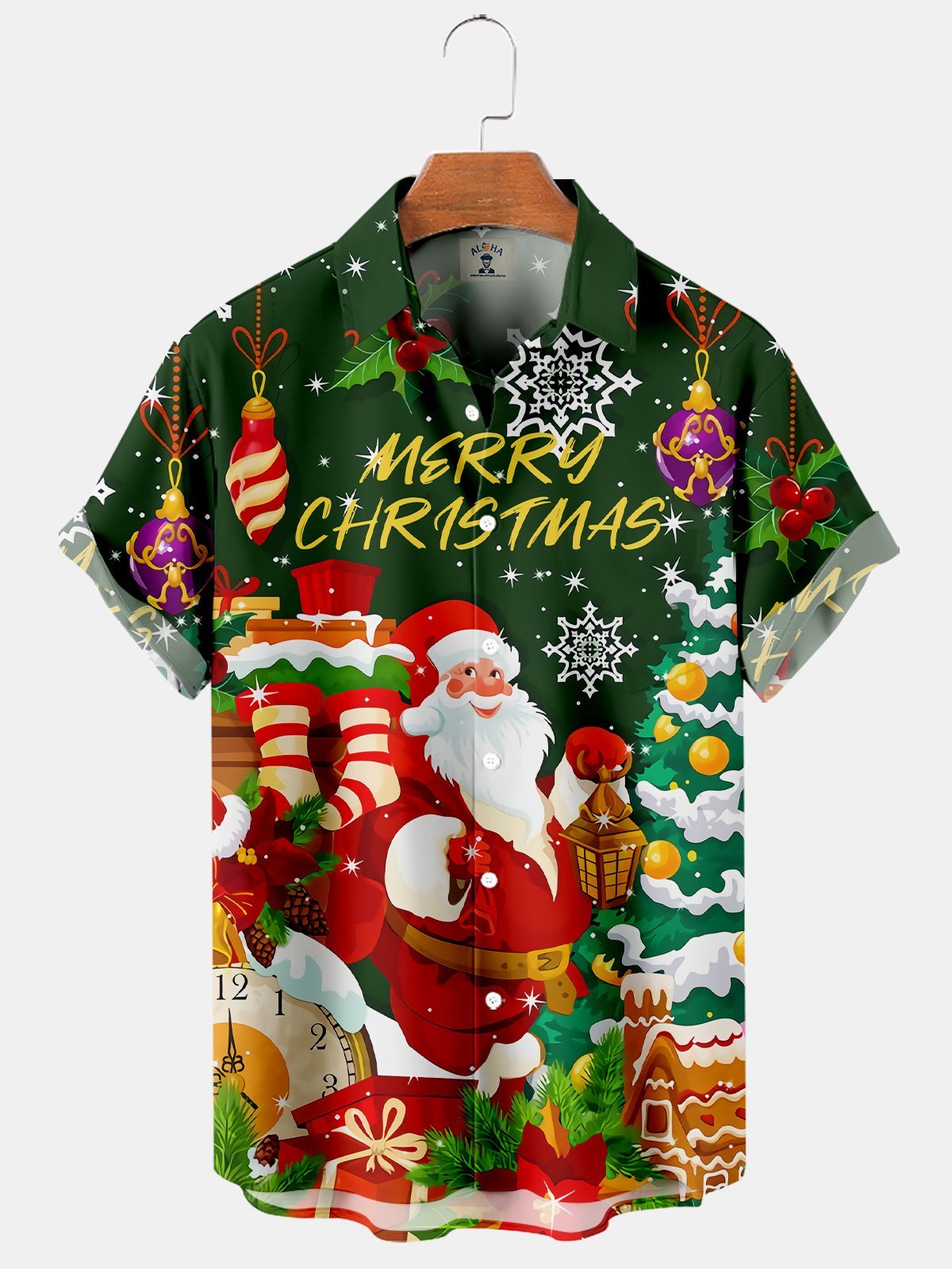 Christmas Santa Claus Is Preparing Many Gifts For You - Hawaiian Shirt