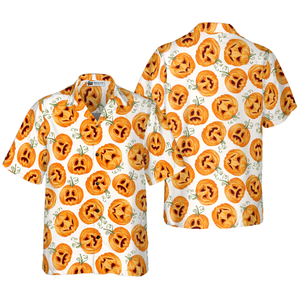 Pumpkin Pattern Halloween - Hawaiian Shirt