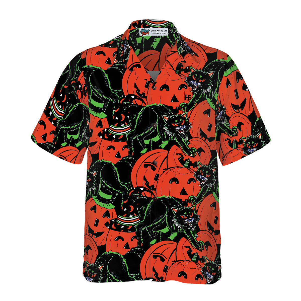 Horror Queen Cat Halloween - Hawaiian Shirt