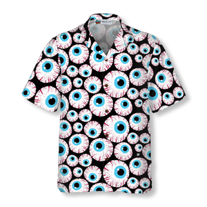 Halloween Creepy Eyeballs - For Men And Women - Hawaiian Shirt