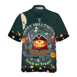 Pumpkin Trick Or Treat Candy Cute Jack-o'-Lantern - Hawaiian Shirt