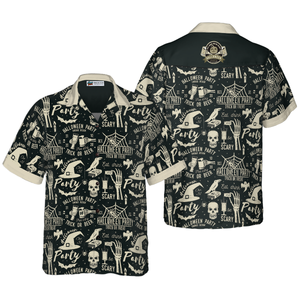 Retro Halloween Beer Party - Hawaiian Shirt