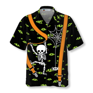 Halloween Skeleton And Monster Eyes - Hawaiian Shirt