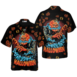 Scary Pumpkin For Halloween Night - Hawaiian Shirt