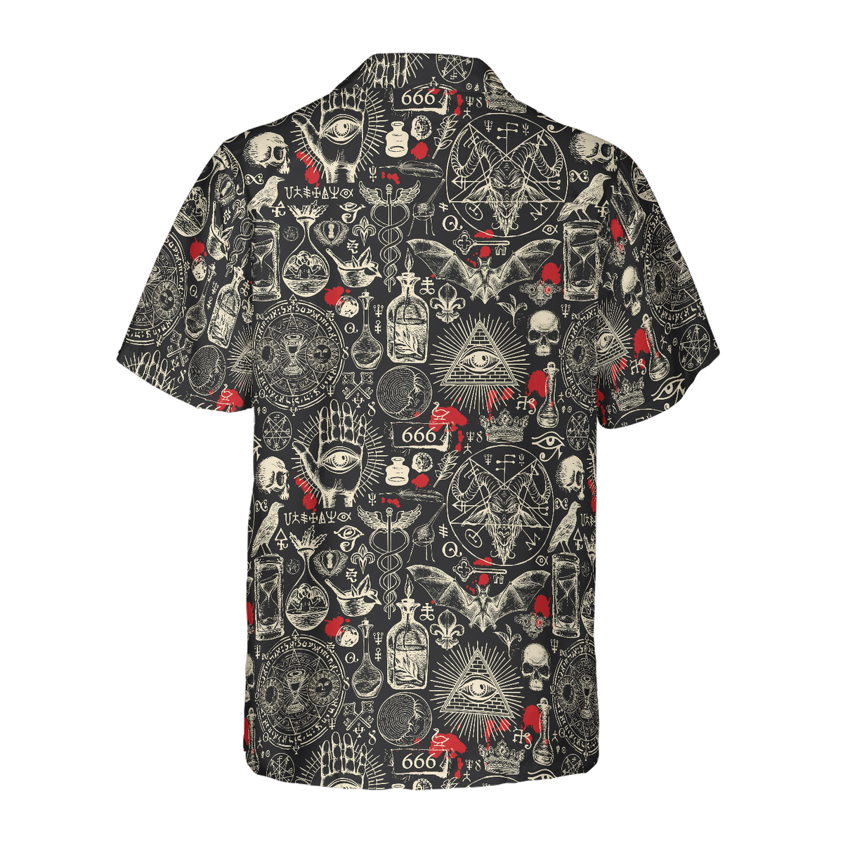 Black Demons For Scary Halloween - For Men And Women - Hawaiian Shirt