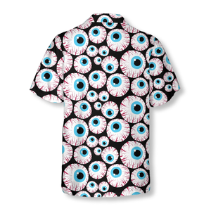 Halloween Creepy Eyeballs - For Men And Women - Hawaiian Shirt