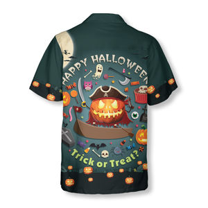 Pumpkin Trick Or Treat Candy Cute Jack-o'-Lantern - Hawaiian Shirt