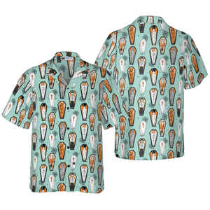 Vampire Coffins Halloween - For Men And Women - Hawaiian Shirt