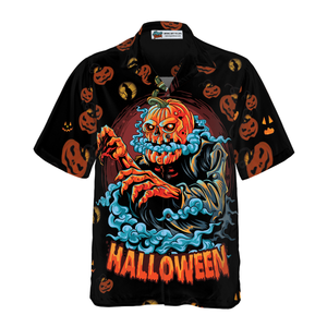 Scary Pumpkin For Halloween Night - Hawaiian Shirt