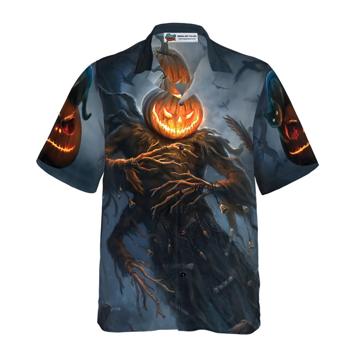 Pumpkin Cat Monster Halloween - Hawaiian Shirt