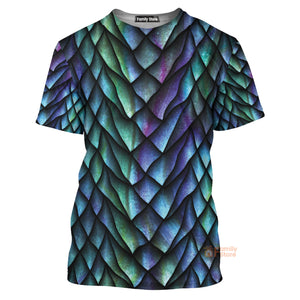 Blue Dragon Scales - Costume Cosplay T-Shirt