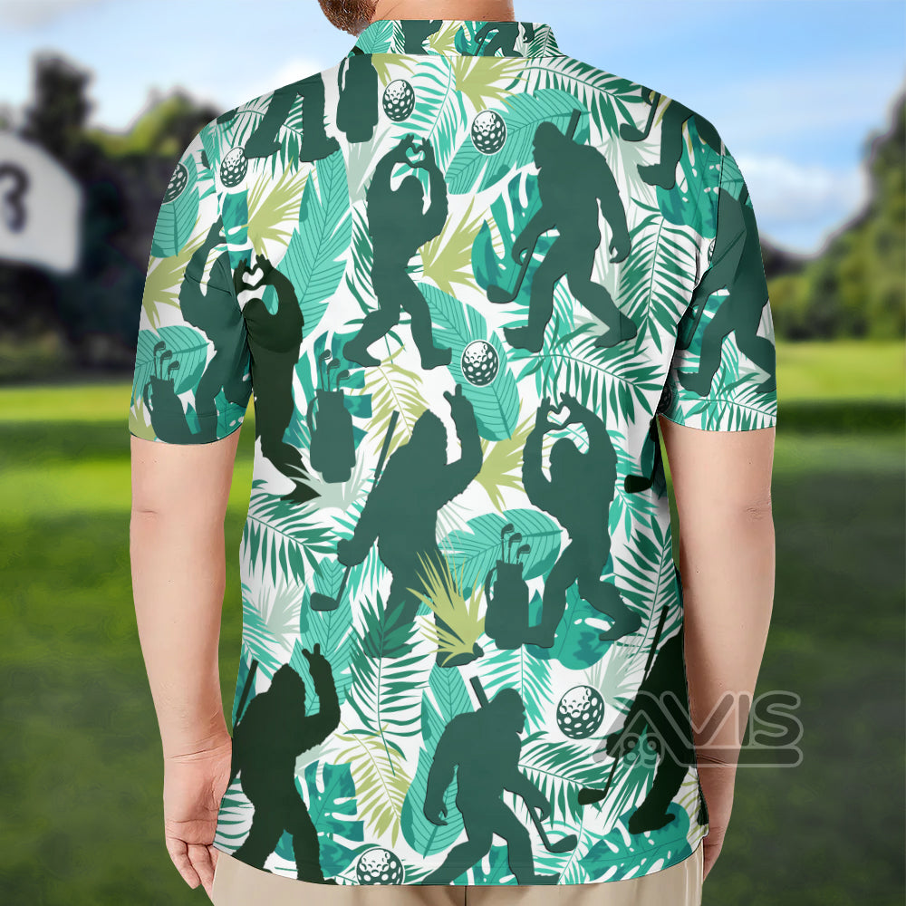 Avis89 Bigfoot Sasquatch - Gift For Golf Lovers - Men Polo Shirt