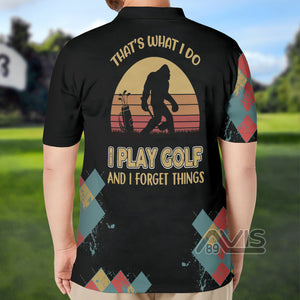 Avis89 Golf Bigfoot Forget The Thing - Men Polo Shirt