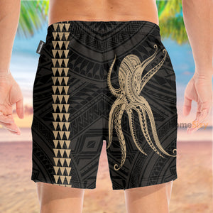 Polynesian Octopus - Beach Shorts