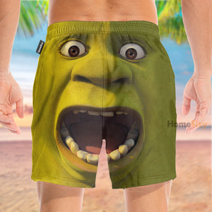 Stop Staring At My Shrek Cosplay Costume - Beach Shorts