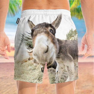 Cute Donkey Funny - Beach Shorts