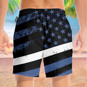 Emergency Medical American Flag - Beach Shorts