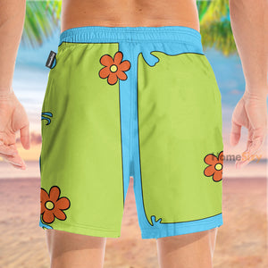 Scooby Doo Movie The Mystery Machine Cosplay Costume - Beach Shorts