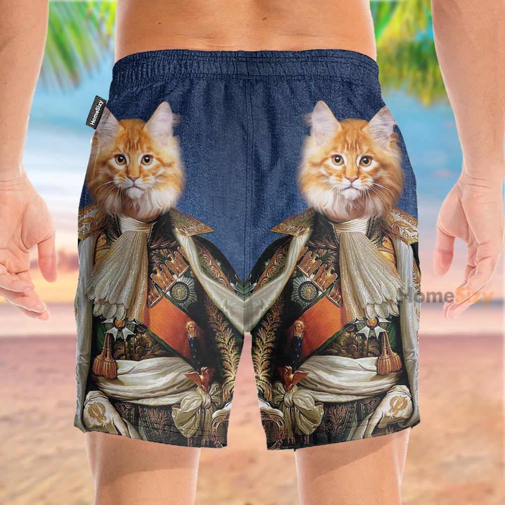 Napoleon Persian Cat Funny - Beach Shorts