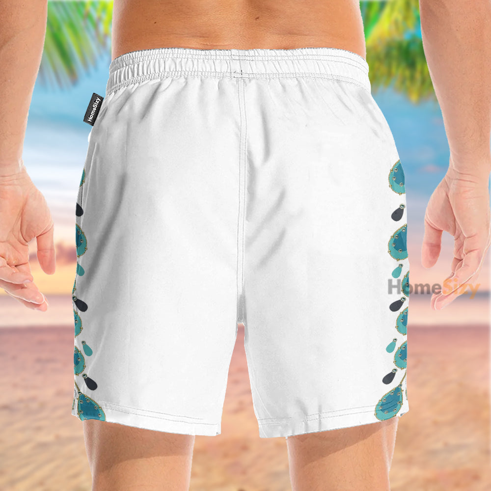 Elvis Presley Peacock Cosplay Costume - Beach Shorts