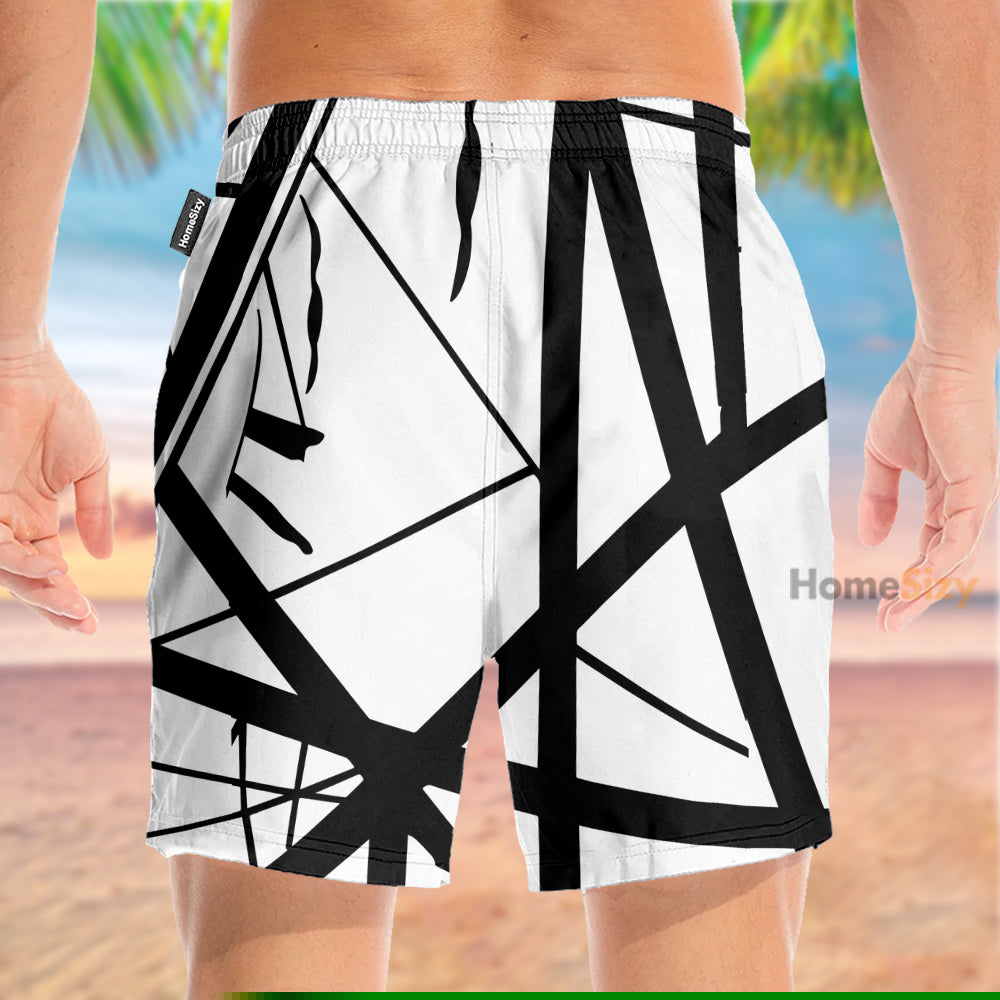 White Frankenstrat Strings Cosplay Costume - Beach Shorts