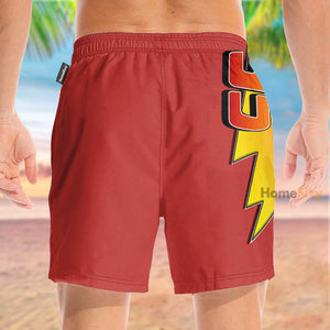 Cars Movie Lightning McQueen Cosplay Costume - Beach Shorts