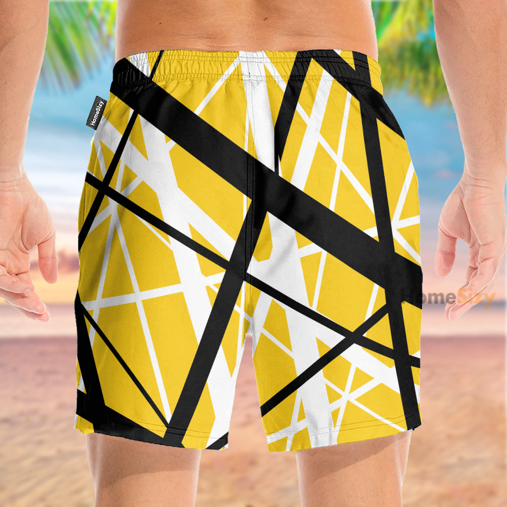 Yellow Frankenstrat Strings Cosplay Costume - Beach Shorts