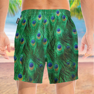 Peacock Cosplay Costume - Beach Shorts