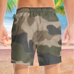 Bright Camouflage Pattern - Beach Shorts