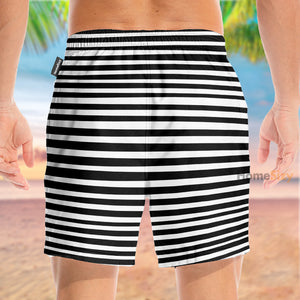 French Bulldog Stripes - Beach Shorts