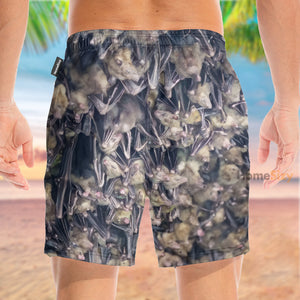 Bats In Caves - Gift For Bat Lovers - Beach Shorts