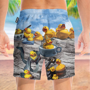 Duck Better With Rubber - Beach Shorts