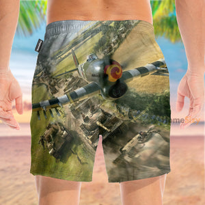 War Thunder Airplane - Beach Shorts