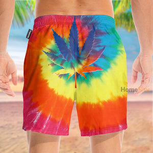 Weed Peace Hippie - Beach Shorts