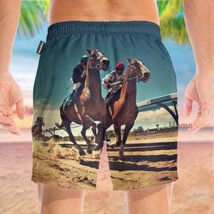 Horse Racing - Beach Shorts