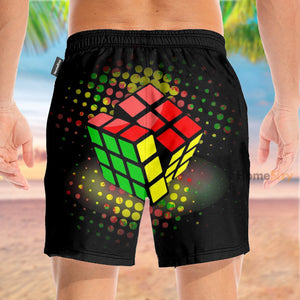 Game Rubik Cube 3x3 - Beach Shorts