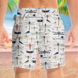 Dragonfly Tropical Pattern - Beach Shorts