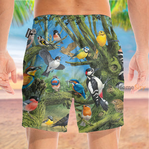 Forest Birds Tropical - Beach Shorts