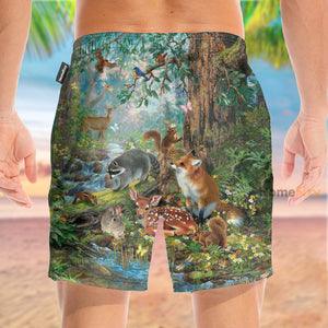 Wildlife Animals Funny Tropical - Beach Shorts